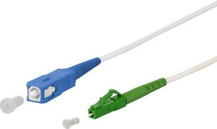 Metz Connect OpDAT Patchkabel SC-S/LC-S APC OS2, multicolor, Länge: 3 m - Bild 1