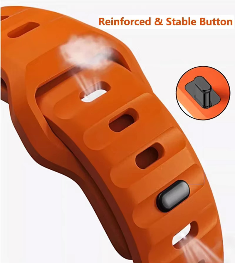 VATMENS Uhrenarmband Silikon, Sportarmband, Apple Watch Ultra 49 mm 46 mm 42 mm 44 mm 40 mm - Bild 5