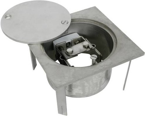 DEHN Trennstellenkasten UFTSK 7.10 FL40 aus Edelstahl in Silber, B/T/H: 20 x 20 x 10,5 cm - Bild 1