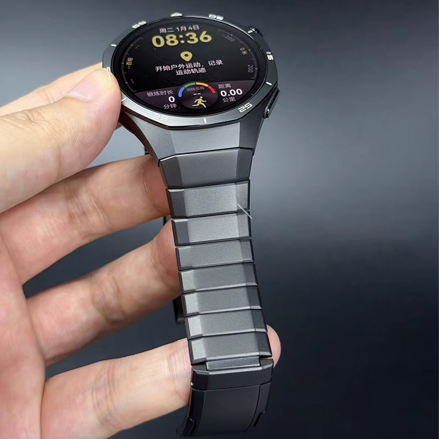 Uhrenarmband Titan, Schwarz, Huawei Watch GT 6 Pro 46 mm, Unisex - Bild 3