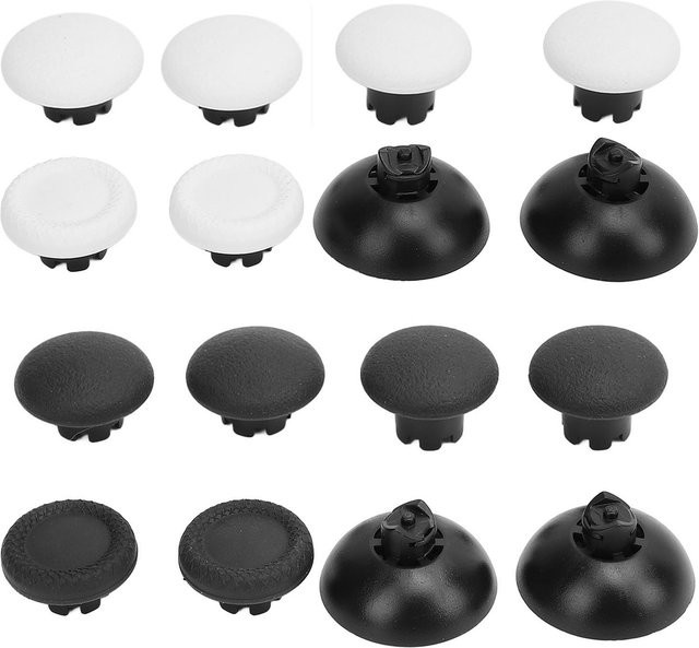 YOUTHINK Thumbstick-Kappen-Ersatzset in Schwarz für PS5 Pro DualSense Edge, PS4, Switch Pro und Xbox - Bild 1