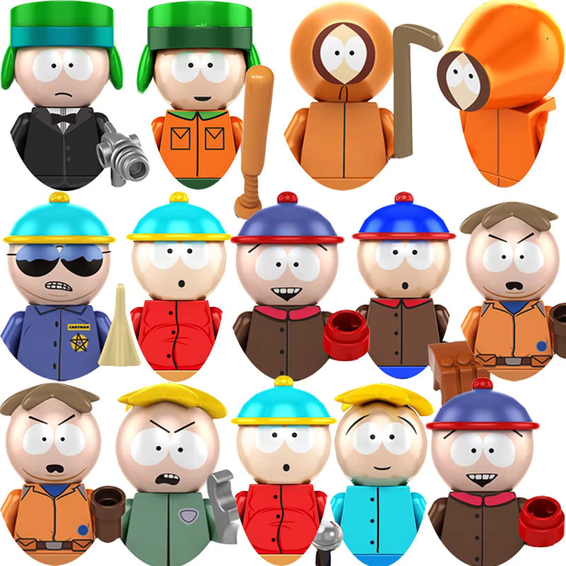 Hot Toys Mini Bricks Bausteine South Park und Hazbin Hotel Figuren in Mehrfarbig - Bild 3