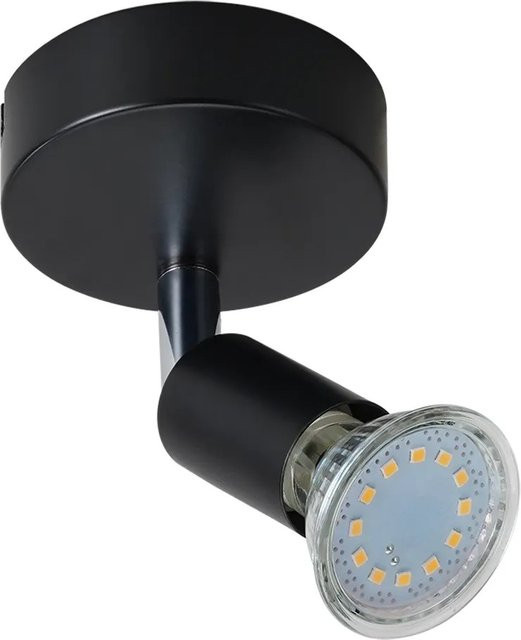 NETTLIFE Deckenstrahler aus Metall in Schwarz mit verstellbarem LED-Design und GU10-Fassung - Bild 1