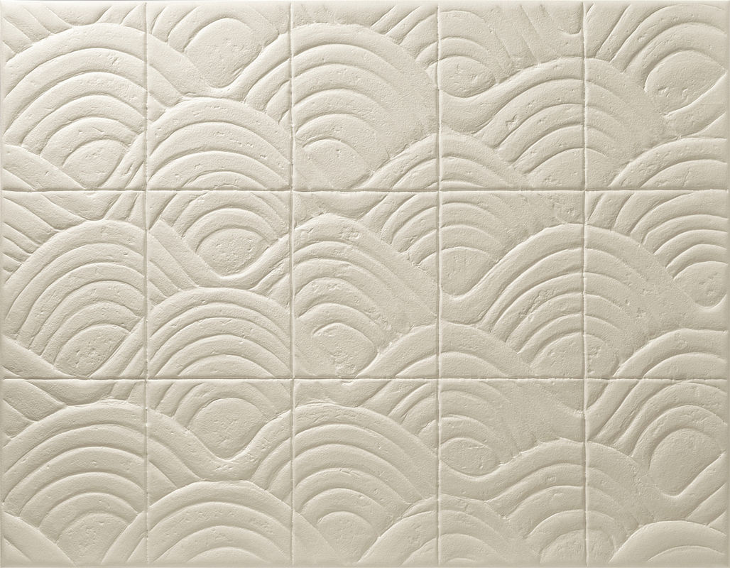 Arte International Tapete Dune in Terracotta und Beige mit abstraktem geometrischem Design im modernen Fliesenlook - Bild 2