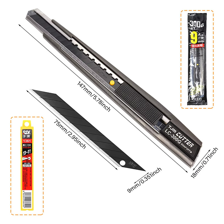 WUTA Sharp Craft Utility-Messer aus gehärtetem Stahl für Handwerk, Kunst und DIY-Projekte - Bild 6
