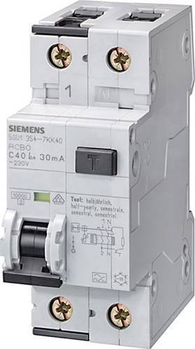 Siemens FI-Schutzschalter Leitungsschutzschalter RCBO Typ A 2-polig 10A 30mA 230V 5SU1354-6KK10 - Bild 1