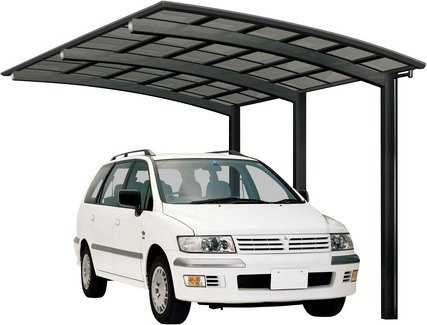 Ximax Alu Carport Portoforte Typ 110 Schwarz B/T: 301,2 x 555,8 cm - Bild 3