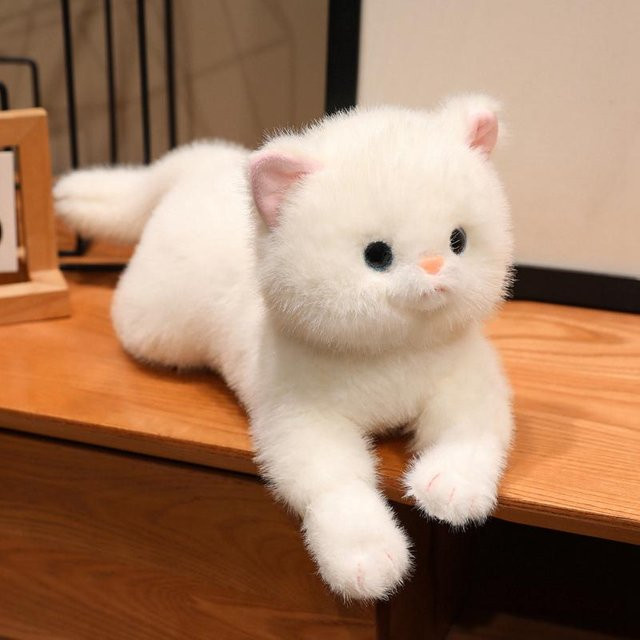 Yiran toy Blume Katze Stofftier Plüschtier, Weiß - Bild 1