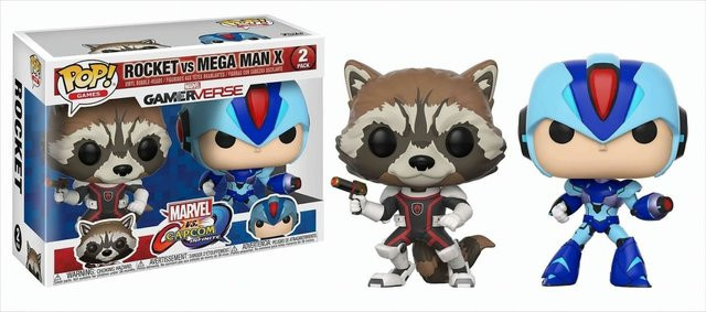 Funko Marvel vs Capcom Rocket & Mega Man X Vinyl Figur - Bild 1