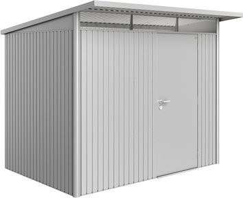 Biohort Gerätehaus AvantGarde aus Stahl in Silber mit B/H/T: 257 x 218 x 177 cm - Bild 1