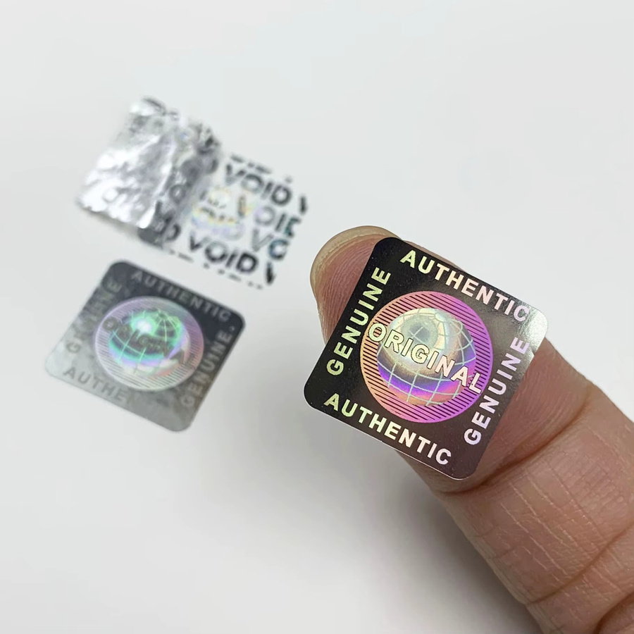 Universelle manipulationssichere Hologramm-Aufkleber in Silber und Multicolour, fälschungssichere VOID-Aufkleber für den Einmalgebrauch - Bild 3