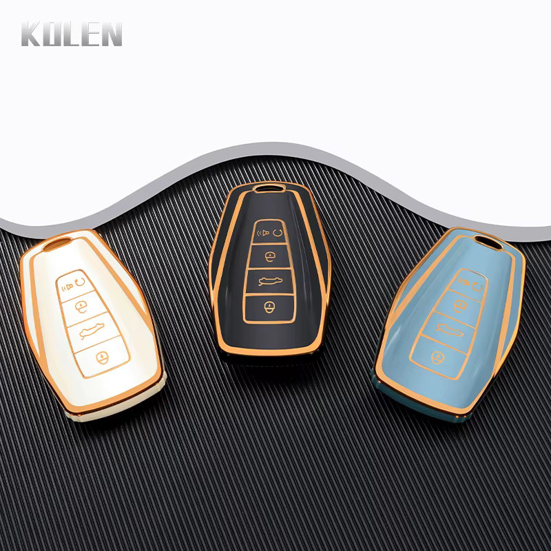 KOLEN TPU Schlüsselhülle für Geely Coolray, X6, Emgrand, GX7 und Okavango als Auto Remote Key Case Cover Shell Zubehör - Bild 3