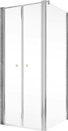 Schulte Garant 2.0 Duschkabine Eckeinstieg mit Pendeltür und Seitenwand in Chromoptik, transparent, B/T/H: 80 x 80 x 200 cm - Bild 2