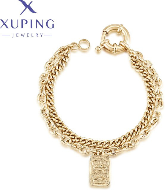 Xuping Jewelry Charm-Armband, hellgold, Damen, 17,5 cm - Bild 1