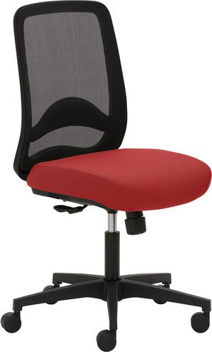 Mayer Sitzmöbel Drehstuhl 2218 in Rot mit Stoffbezug, B/H: 62 x 109 cm - Bild 1