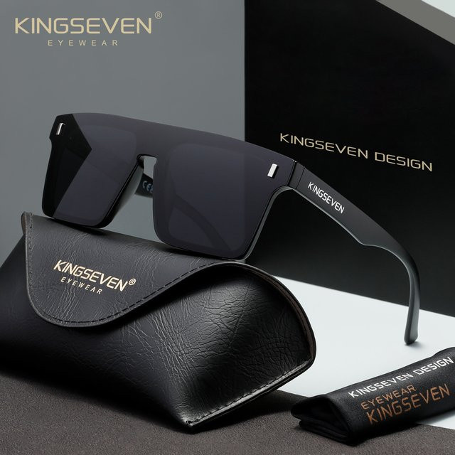 KINGSEVEN Outdoor-Sonnenbrille, randlos, polarisiert, Unisex - Bild 1