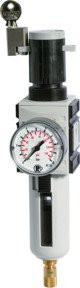 Riegler Filterregler FUTURA PC SK Mano BG 2 G 3/8 in Grau, Druckbereich 0,5-10 bar, aus VA - Bild 1