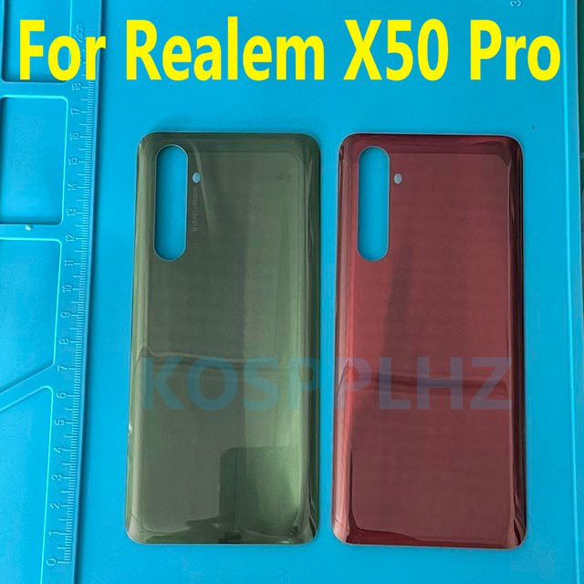 Ersatz-Hinterglas für Realme X50 Pro RMX2075 in Schwarz - Bild 1