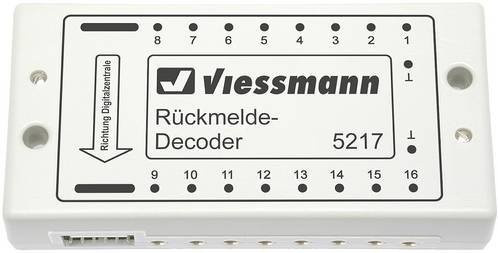 Viessmann Modelltechnik 5217s88-Bus Rückmeldedecoder Baustein in Weiß mit Kabel und Stecker - Bild 1