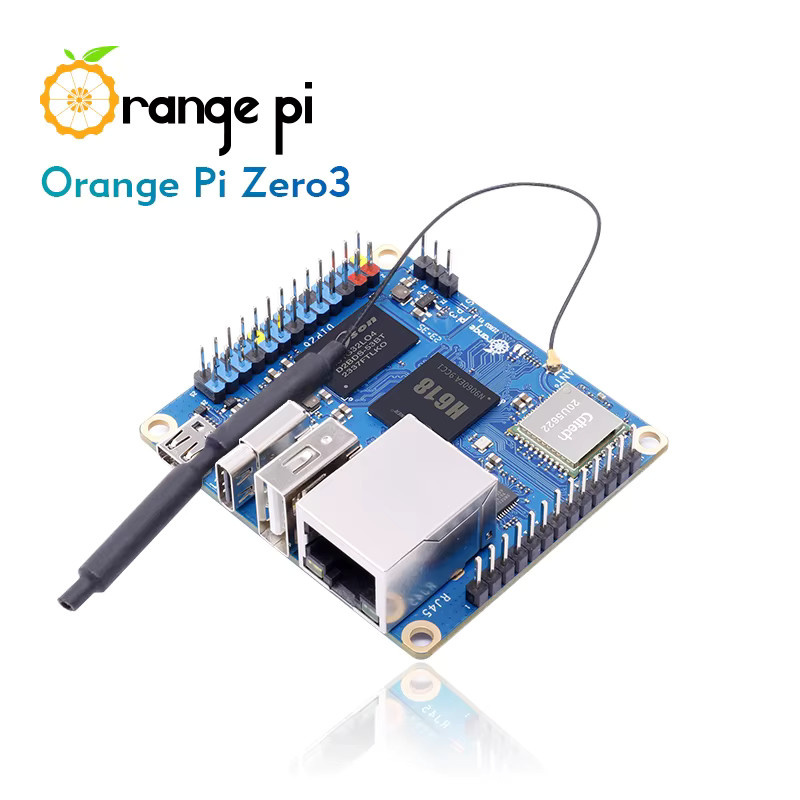 Orange Pi Zero 3 Single Board Computer mit Allwinner H618 64-Bit, Dual-Band WiFi5, Bluetooth 5.0 und Gigabit LAN, wählbar mit 1G, 2G oder 4G RAM - Bild 3