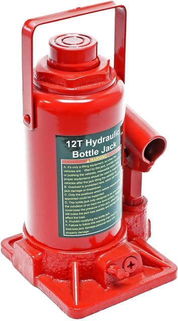 Wiltec Ersatzteil Hydraulikzylinder für 12T Profi Werkstattpresse in Rot - Bild 1