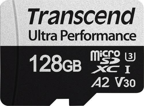 Transcend microSDXC 340S Speicherkarte 128 GB, UHS-I Class 10, A2, Grau - Bild 1