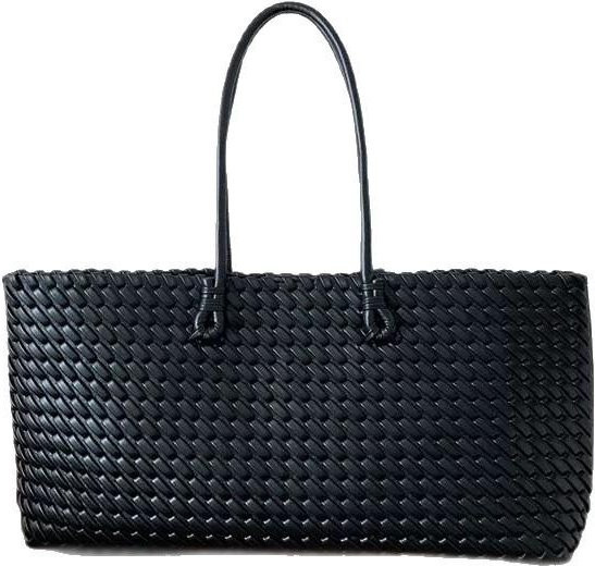 Schultertasche Damen, PU-Leder, schwarz, 39cmx20cmx10cm - Bild 1