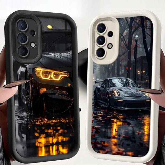 Street Supercars Soft Cover Hülle für Samsung Galaxy A53 A54 A55 A06 A51 A35 A73 A25 A15 A72 A71 A52 in Multicolour - Bild 1