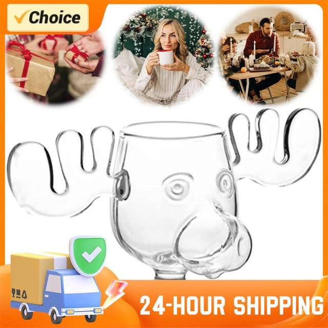 APWIKOGER Elch Glas Tasse transparent, 240 ml - Bild 1