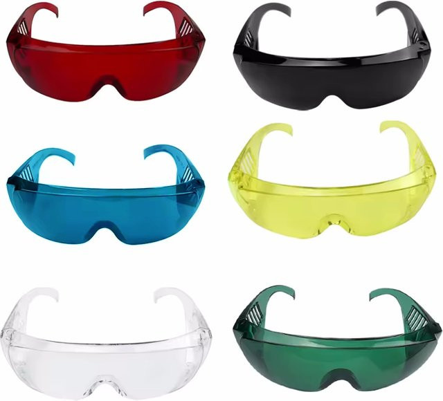 Transparente Schutzbrille für Zahnmedizin und Dentalbereich mit UV-Schutz und Staubschutz - Bild 1
