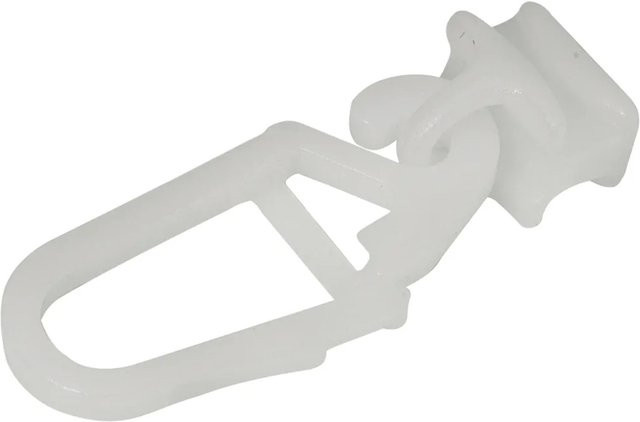 Mydeco Gardinengleiter Weiß aus Kunststoff, 20 Stück, Durchmesser: 1,6 cm und 2 cm - Bild 1