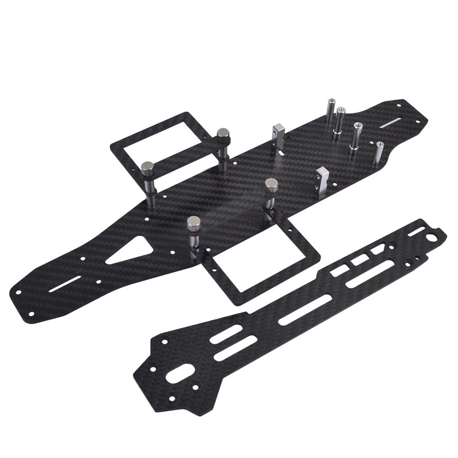 Tamiya Carbon Chassis Rahmen Kit, Zubehör, Schwarz - Bild 1