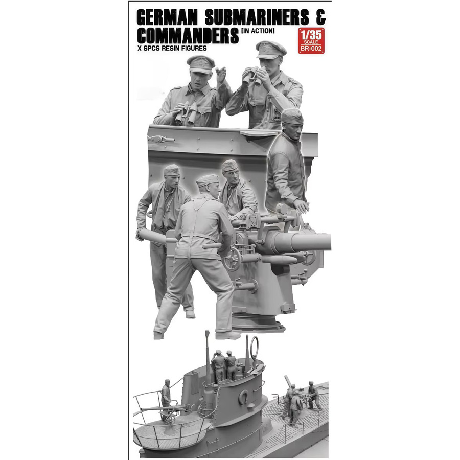MEEKLION MODEL Deutsches U-Boot und Kommandant, Modellbausatz, 1/35, 6-teiliges Set - Bild 2