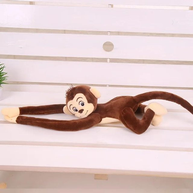 Yiran toy Affenförmiger Plüschtieraffe, 70cm, Braun, hängend - Bild 1