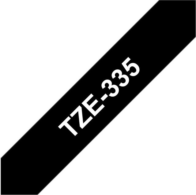 Brother P-touch Schriftbandkassette TZe-335 Weiß auf Schwarz, Breite: 12 mm, Länge: 8 m - Bild 4