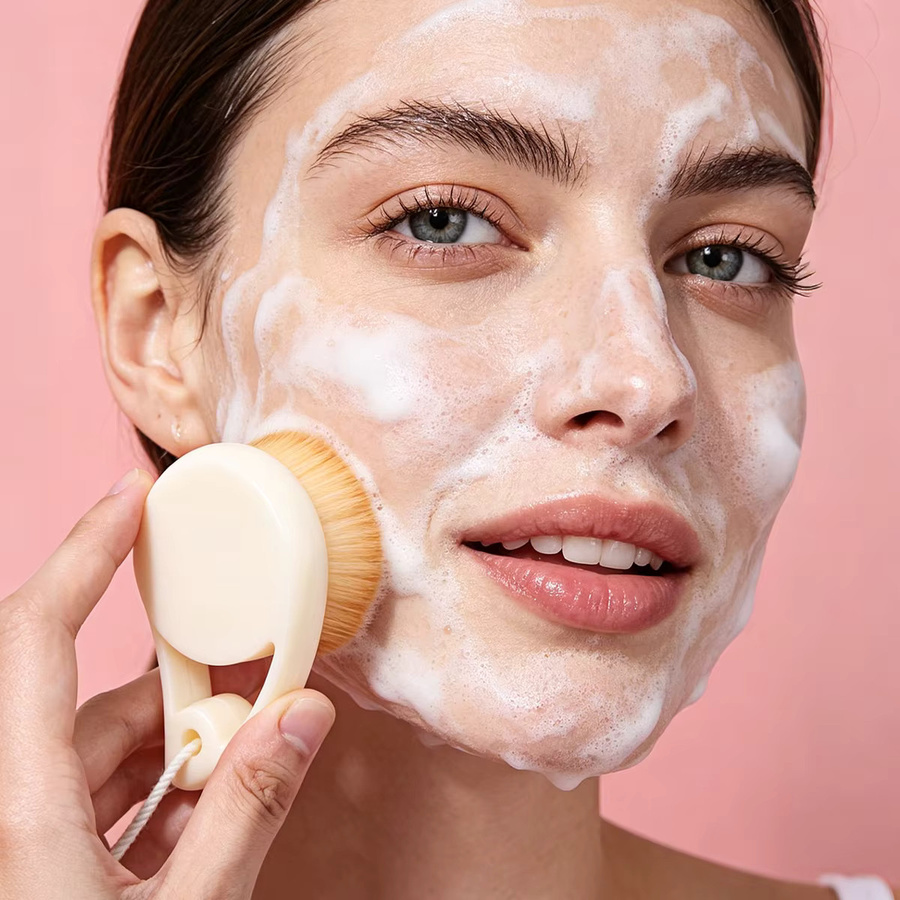 KOSSHOW Gesichtsreinigungsbürsten-Set mit Puderquaste - Bild 2