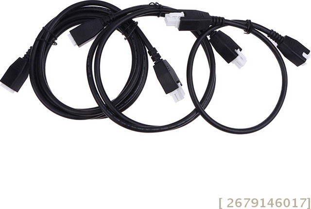 MX Verlängerungskabel für elektrische Steh-Sitz-Schreibtische, Mehrkern-Motorkabel, Schwarz, Länge: 0,5 m / 1 m / 2 m - Bild 1