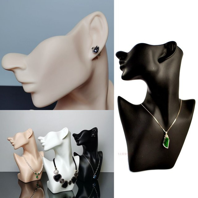 OLD STREET Schmuck-Präsentationsständer, Porträt-Kopfbüste, weiß - Bild 1
