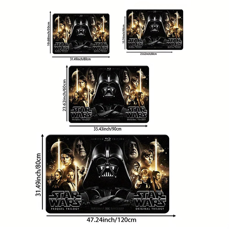 Beast Kingdom Star Wars Fußmatte aus Polyester mit Motiv, rutschfest und waschbar, B/T: 60 x 60 cm, Multicolour - Bild 3