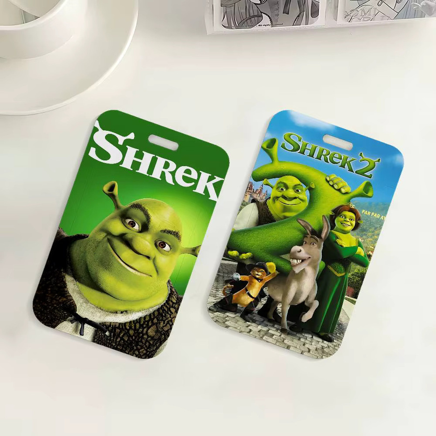 Movie S-Shreks Ausweishalter mit Umhängeband für Büro und Schule in Multicolour aus Kunststoff - Bild 5