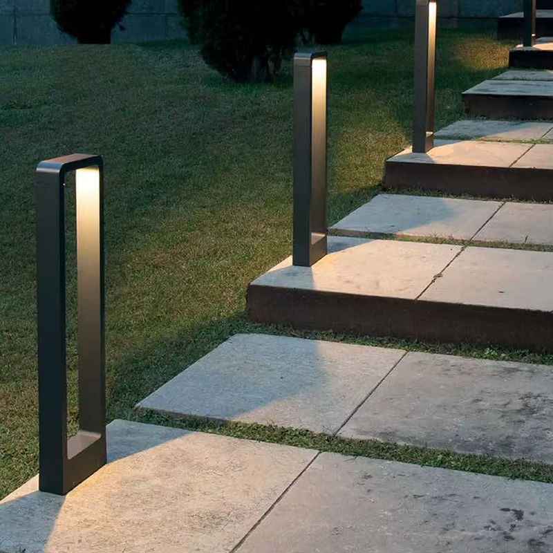 TRAZOS LED Gartenstrahler Modern Aluminium Schwarz IP54 Outdoor Landschaftsscheinwerfer 6W Warmweiß Höhe: 80 cm - Bild 3