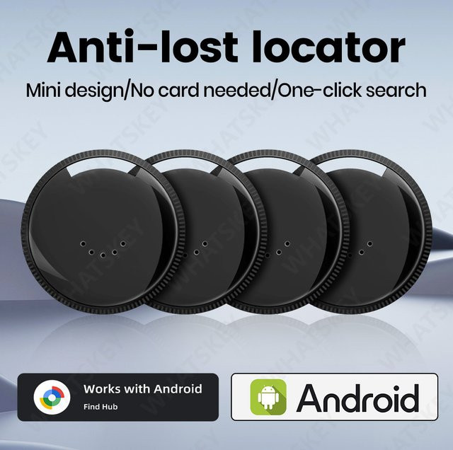 Peocke Smart Tag GPS Tracker für Google Find My Device, tragbares GPS Tracking Gerät in Schwarz für Brieftasche, Schlüssel oder Fahrrad - Bild 1