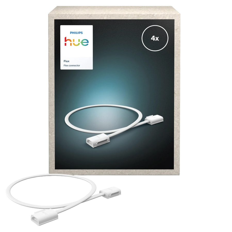 Philips Hue Flux Flexibel LED-Streifen Verbinder, 4 Stück, Weiß - Bild 2