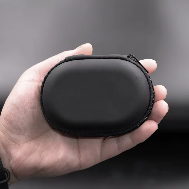 KZ Kopfhörer Tasche Oval aus PU Leder in Schwarz für KZ AS10 ZS10 ZST ES4 EDR1 ED9 - Bild 5