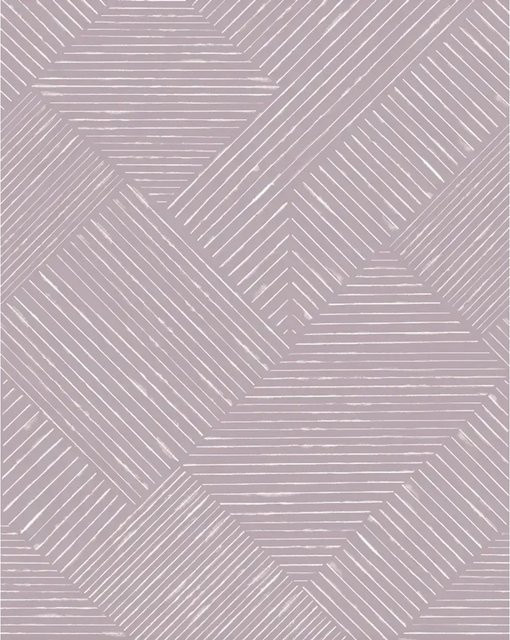 Schöner Wohnen Vliestapete New Delight Streifen Violett-Weiß B: 270 cm, H: 212 cm - Bild 1