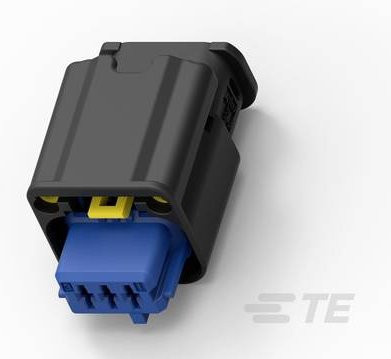 TE Connectivity Buchsengehäuse-Kabel 2141501-2 in Schwarz - Bild 1