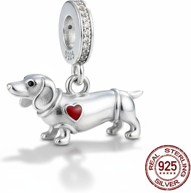 YIRAN Anhänger Dackel Charm, Kupfer, Gold, Unisex - Bild 1