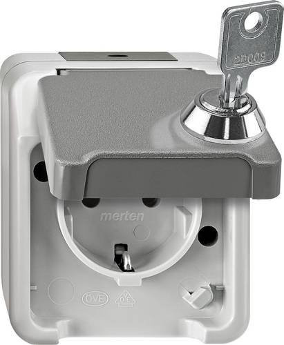 Merten Steckdose AQUASTAR in Lichtgrau MEG2417-8029 - Bild 1