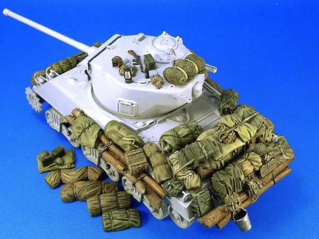 BAANFU U.S. Sherman Mittlerer Panzer, Harzmodell, Maßstab 1:35, unmontiert, unbemalt - Bild 1