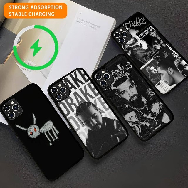MagSafe Kompatible Handyhülle mit D-Drake Rapper Motiv für iPhone 11 bis iPhone 17 Pro Max Magnetische Schutzhülle - Bild 1